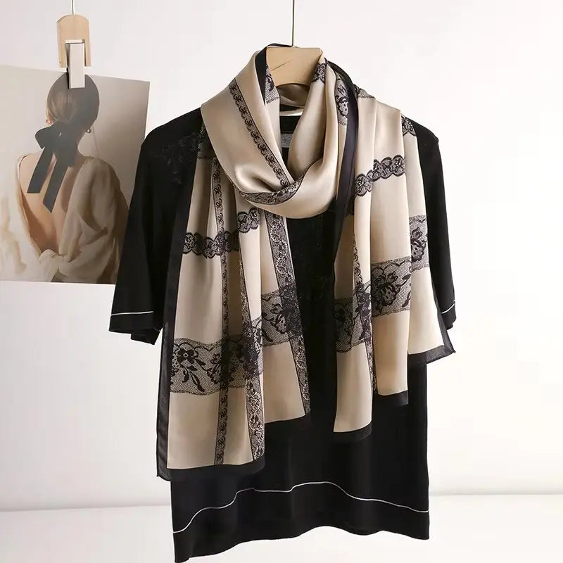 Foulard Soie Femme - ELVIRA - Coeur de Foulard