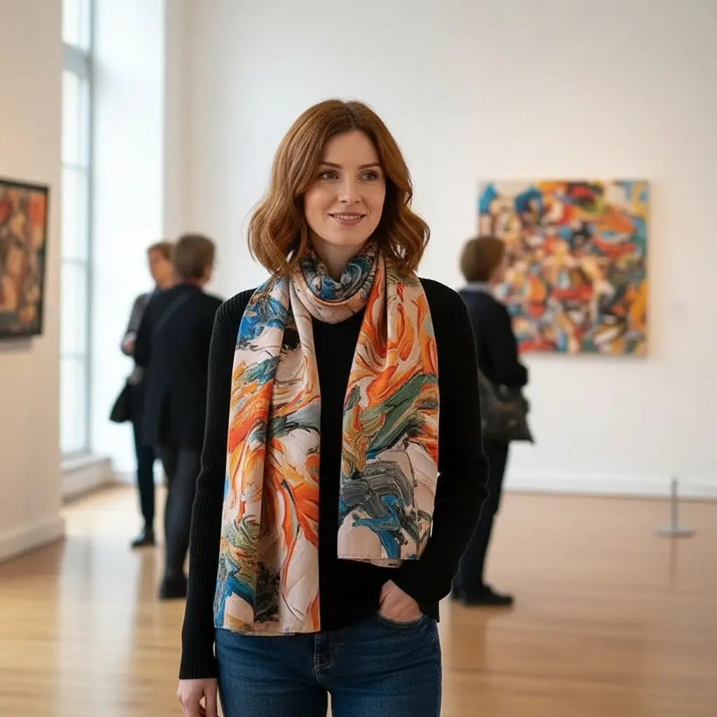 Foulard Soie Femme - ESPERANZA - Coeur de Foulard
