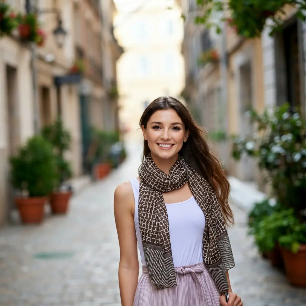 Foulard Soie Femme - FABIOLA - Coeur de Foulard