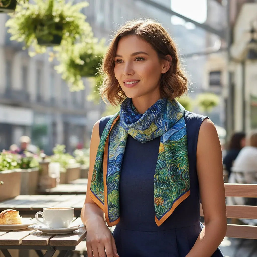 Foulard Soie Femme - FERNANDA - Coeur de Foulard