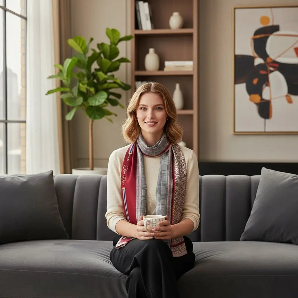 Foulard Soie Femme - FRANCISCA - Coeur de Foulard