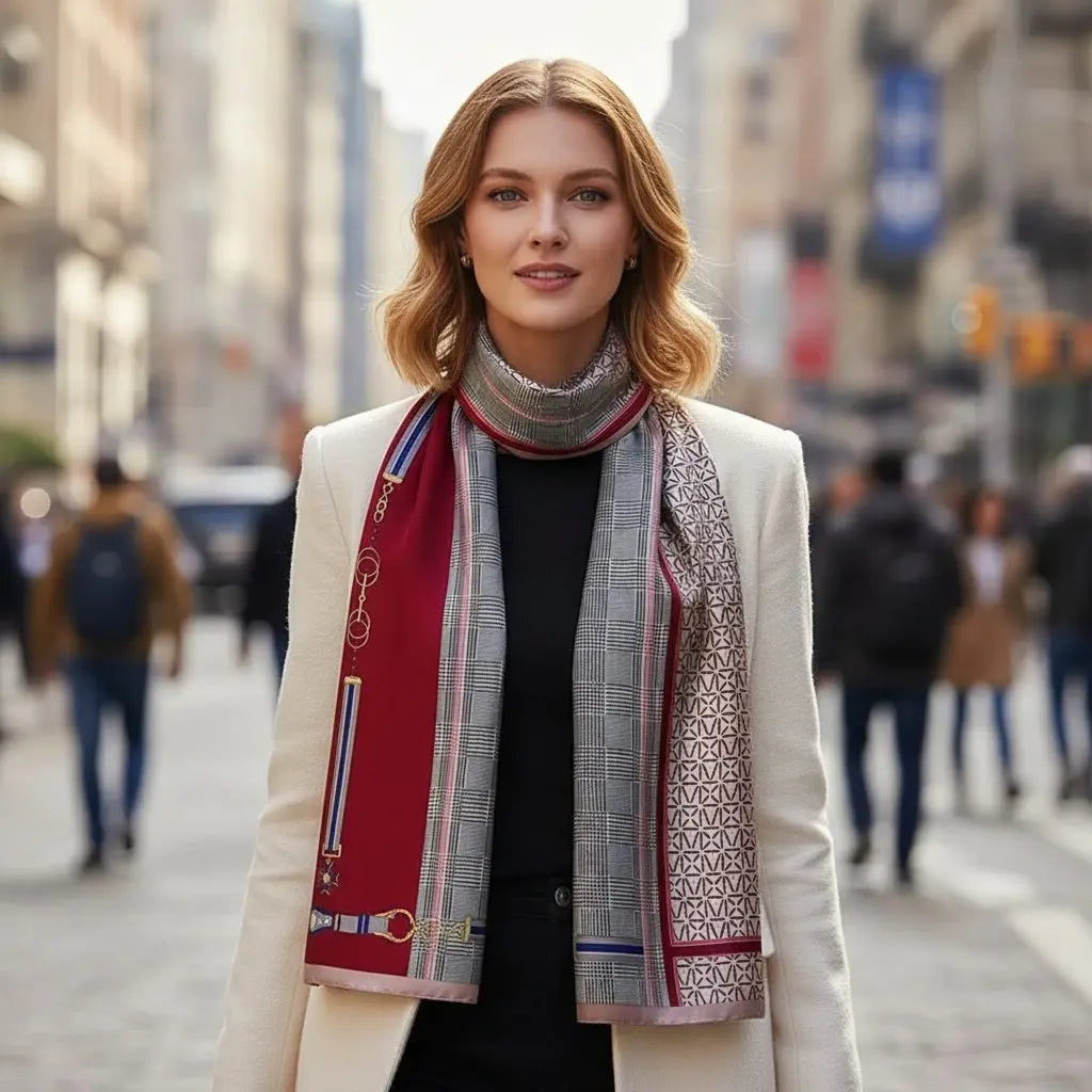 Foulard Soie Femme - FRANCISCA - Coeur de Foulard