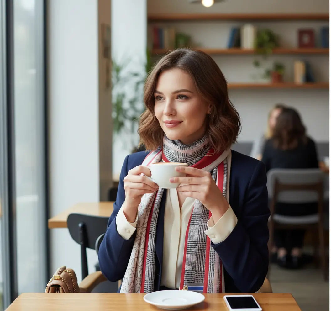 Foulard Soie Femme - FRANCISCA - Coeur de Foulard