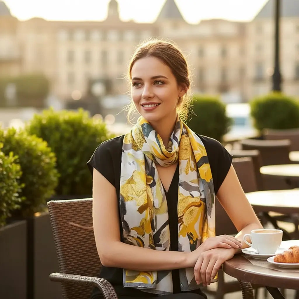 Foulard Soie Femme - GABRIELA - Coeur de Foulard