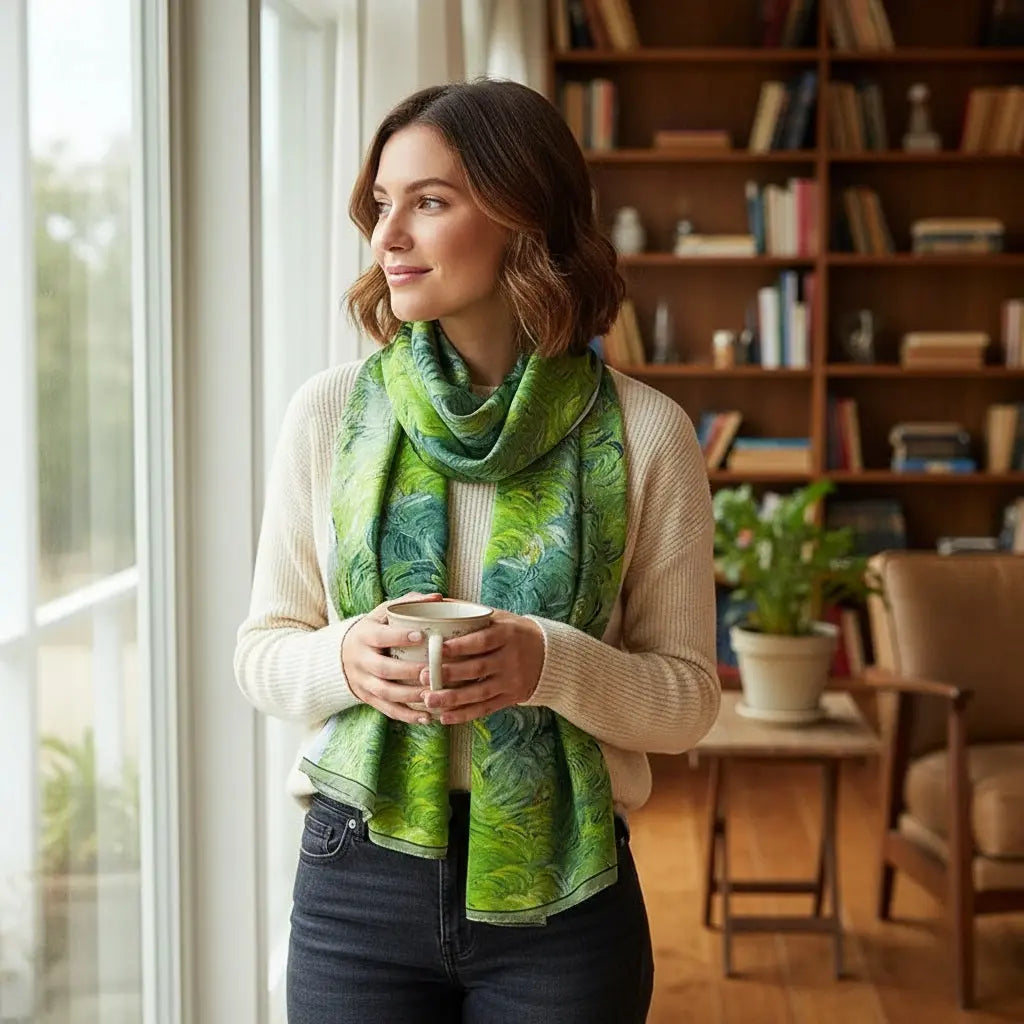 Foulard Soie Femme - GLORIA - Coeur de Foulard