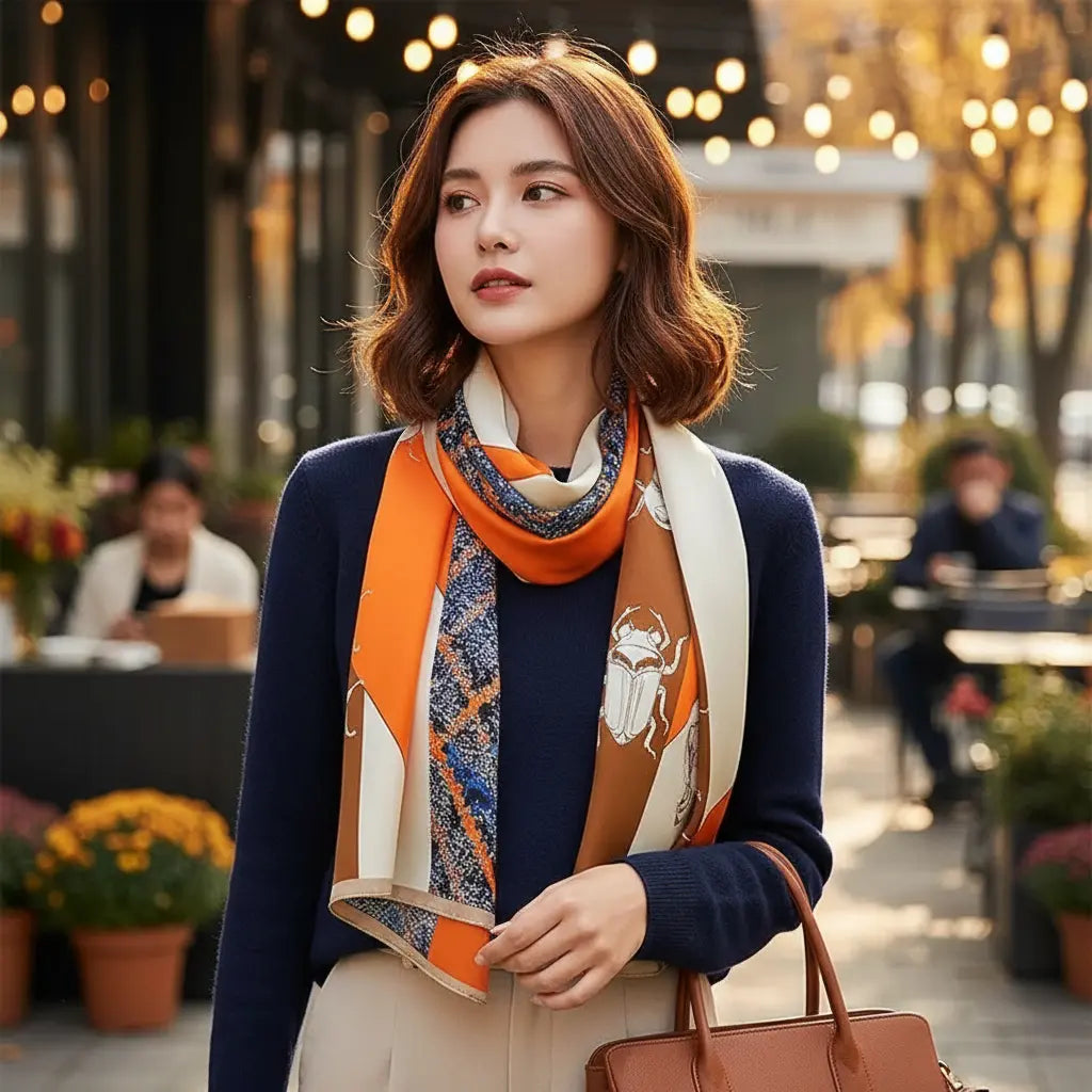 Foulard Soie Femme - GRACIELA - Coeur de Foulard