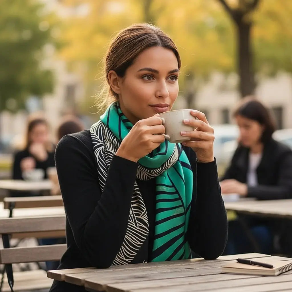 Foulard Soie Femme - INES Coeur de Foulard