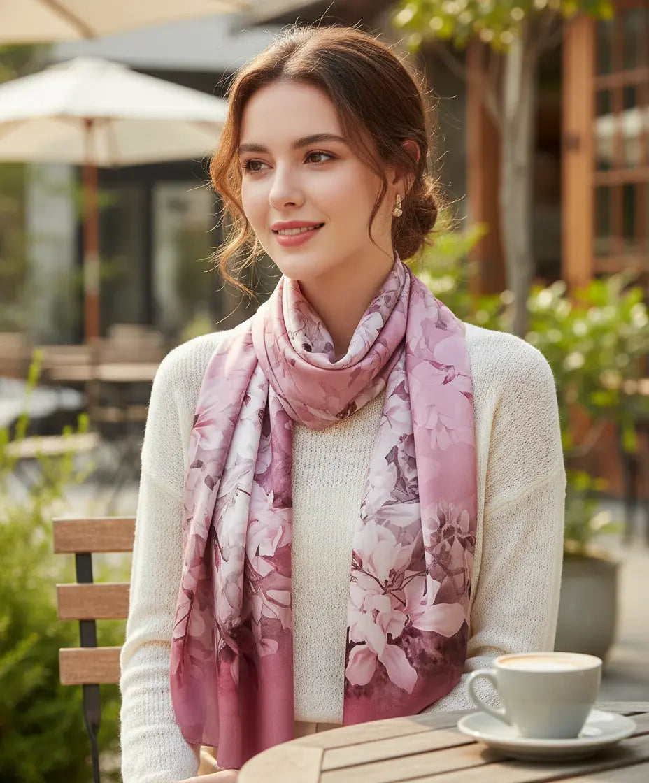 Foulard Soie Femme - ISIDORA - Coeur de Foulard