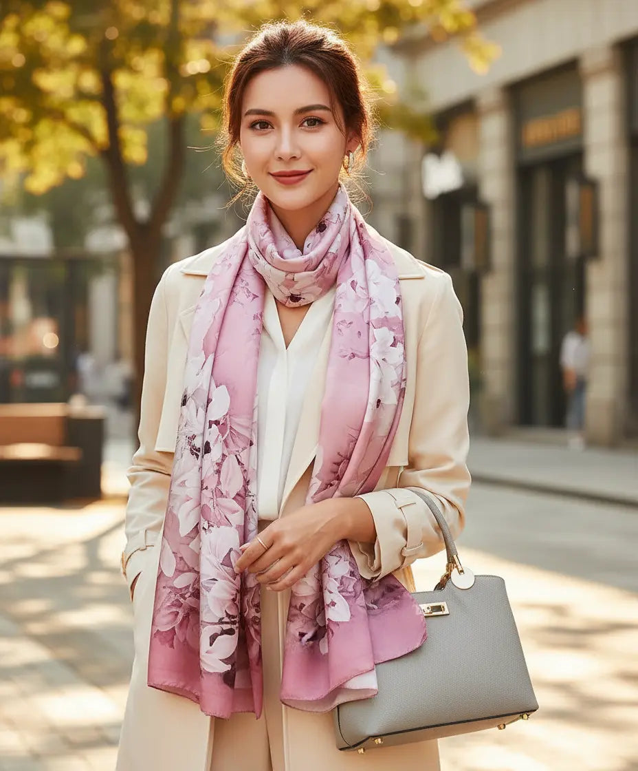 Foulard Soie Femme - ISIDORA - Coeur de Foulard