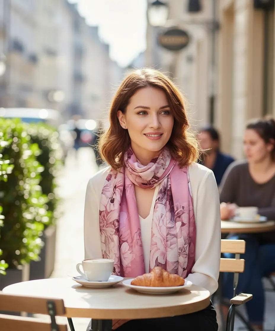 Foulard Soie Femme - ISIDORA - Coeur de Foulard
