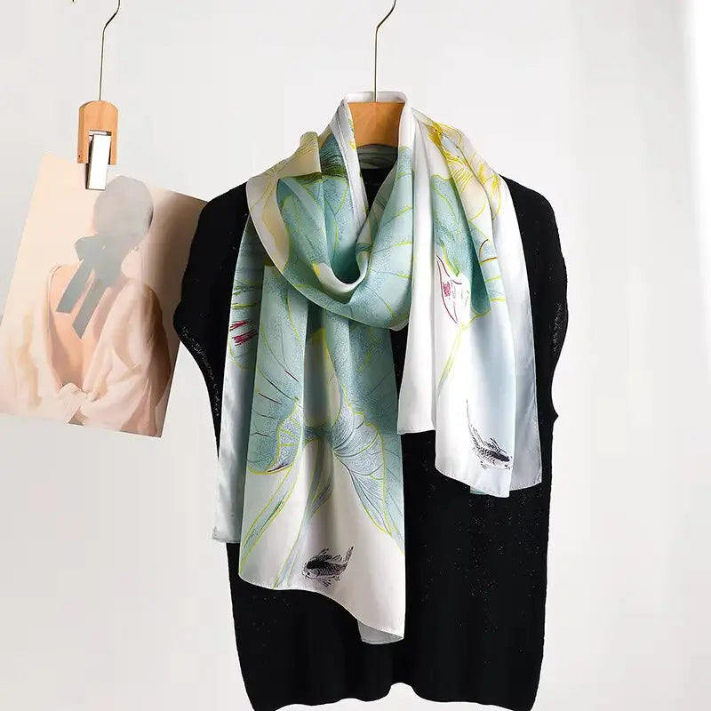 Foulard Soie Femme - JACINTA - Coeur de Foulard