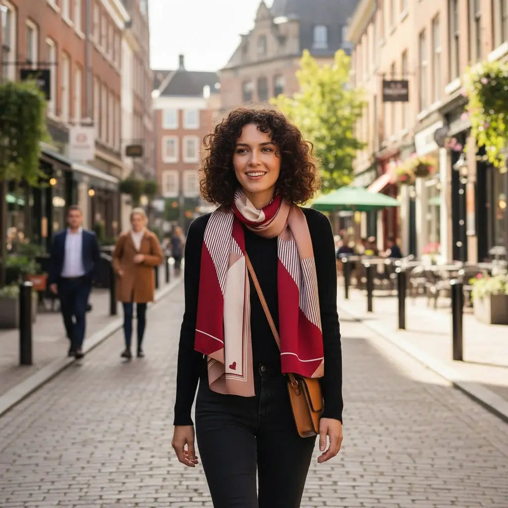 Foulard Soie Femme - JIMENA Coeur de Foulard