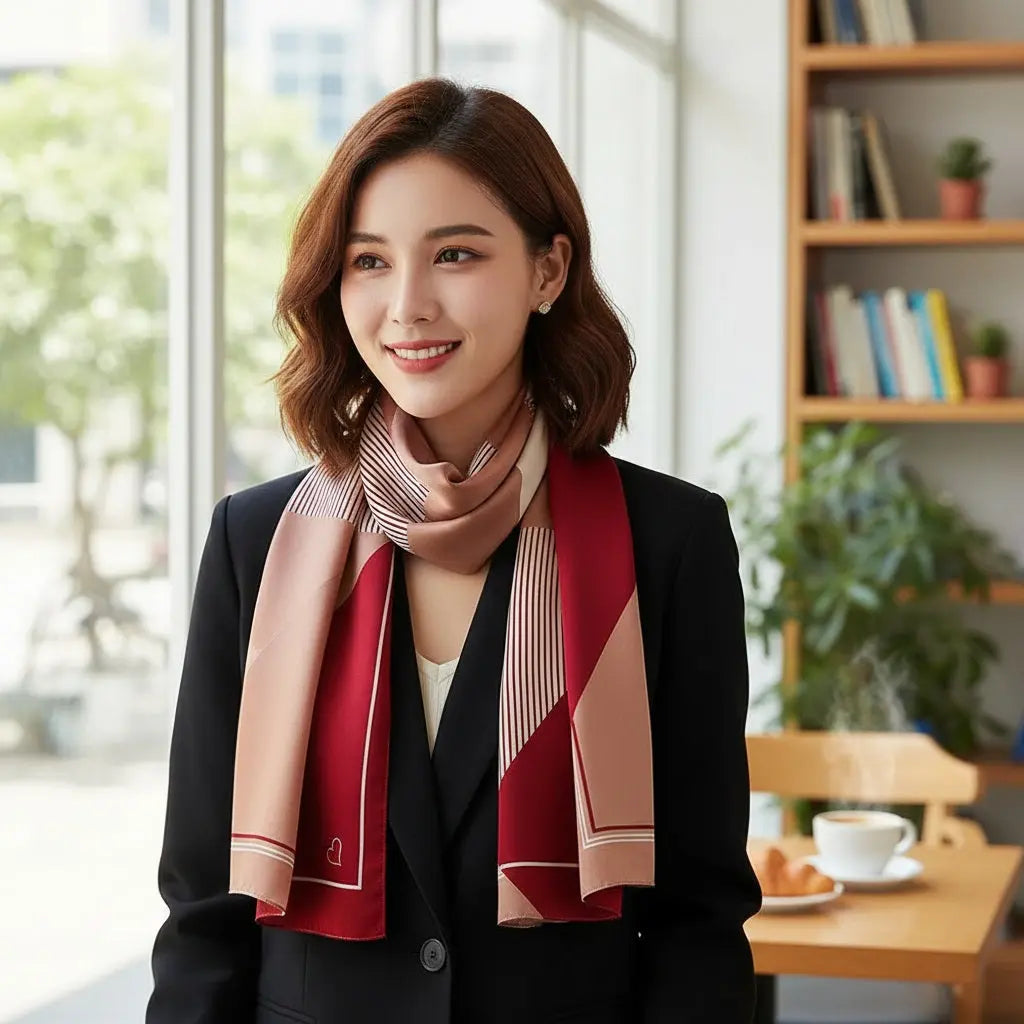 Foulard Soie Femme - JIMENA - Coeur de Foulard