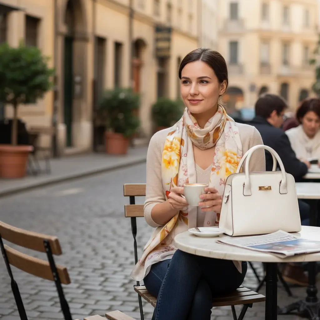 Foulard Soie Femme - MARIANA - Coeur de Foulard