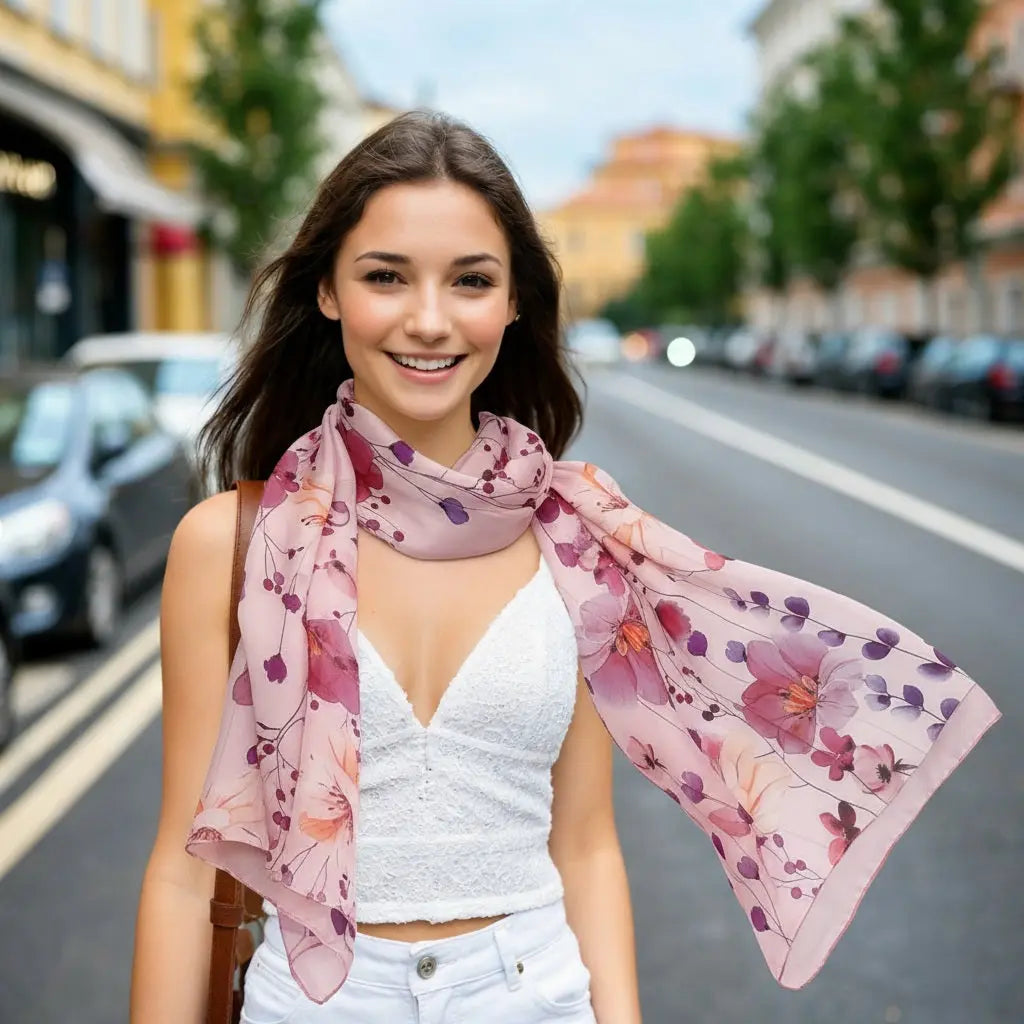Foulard Soie Femme - MARICELA - Coeur de Foulard