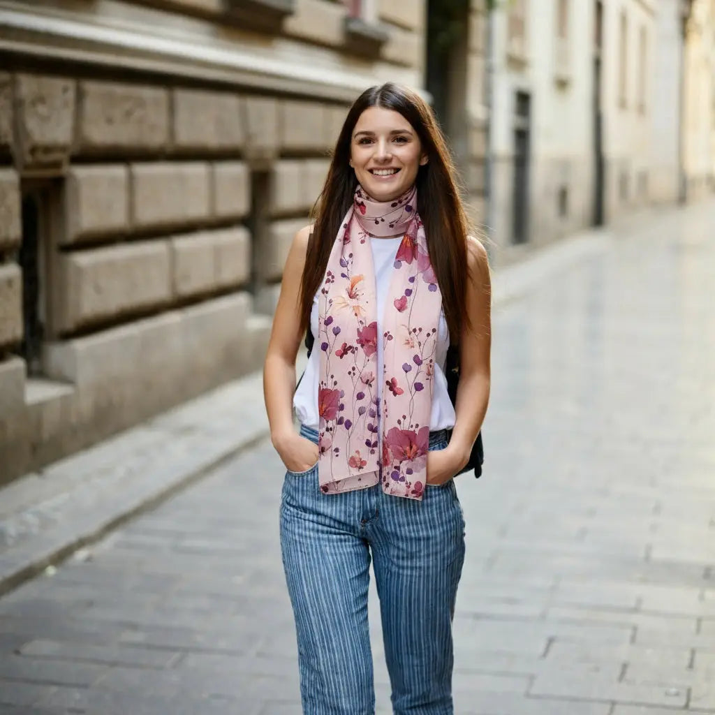 Foulard Soie Femme - MARICELA - Coeur de Foulard