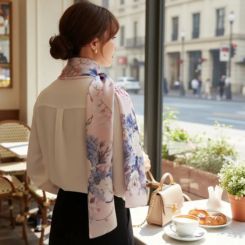 Foulard Soie Femme - MARISOL - Coeur de Foulard