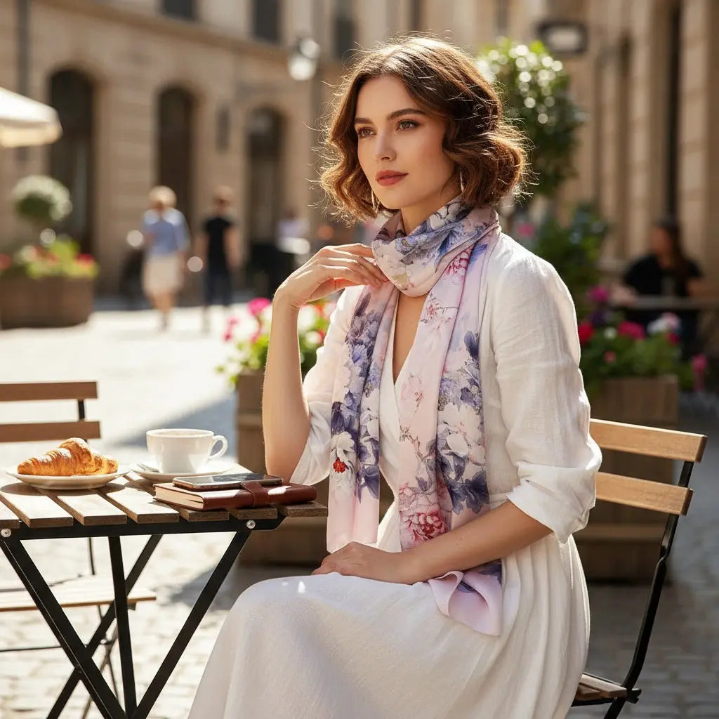 Foulard Soie Femme - MARISOL - Coeur de Foulard
