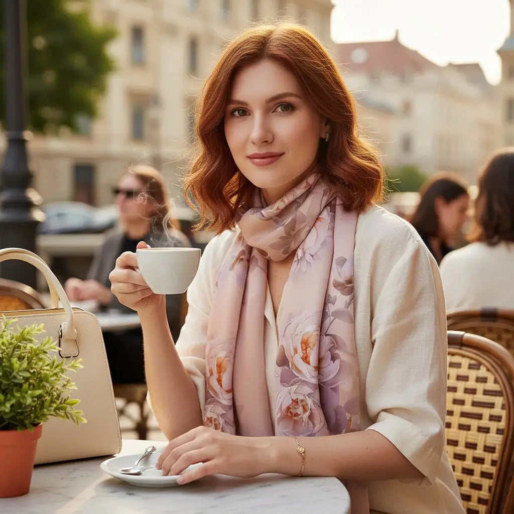 Foulard Soie Femme - MARTA - Coeur de Foulard