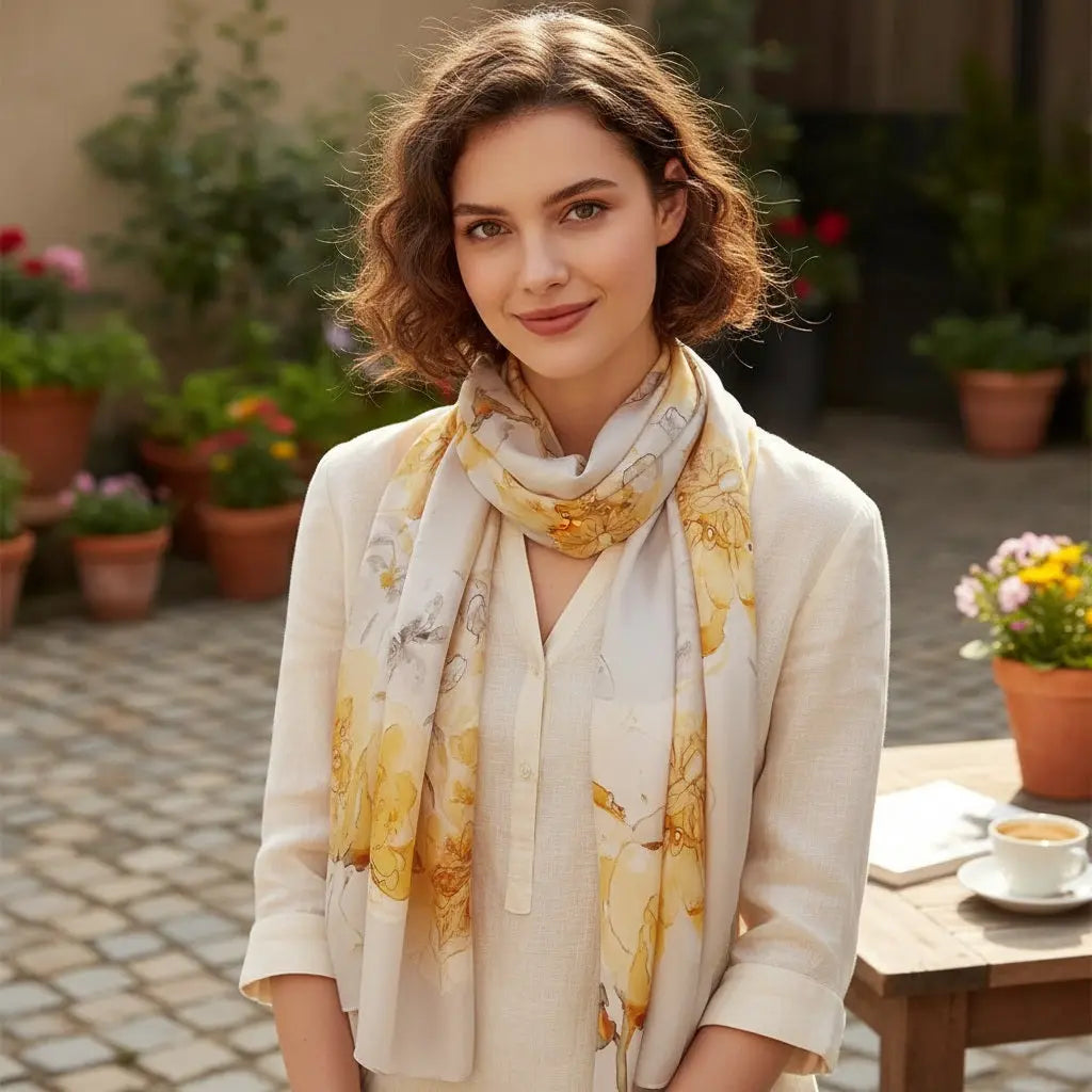 Foulard Soie Femme - MARTINA - Coeur de Foulard