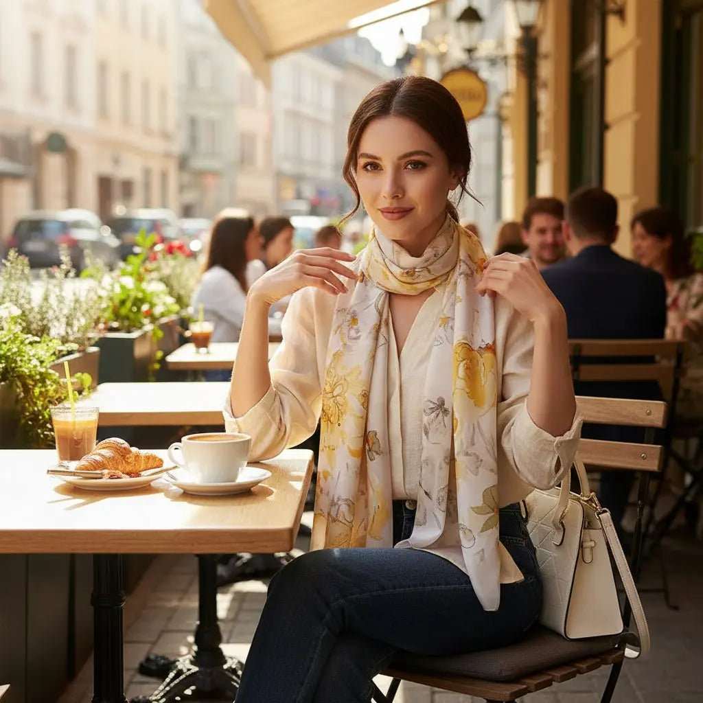 Foulard Soie Femme - MARTINA - Coeur de Foulard