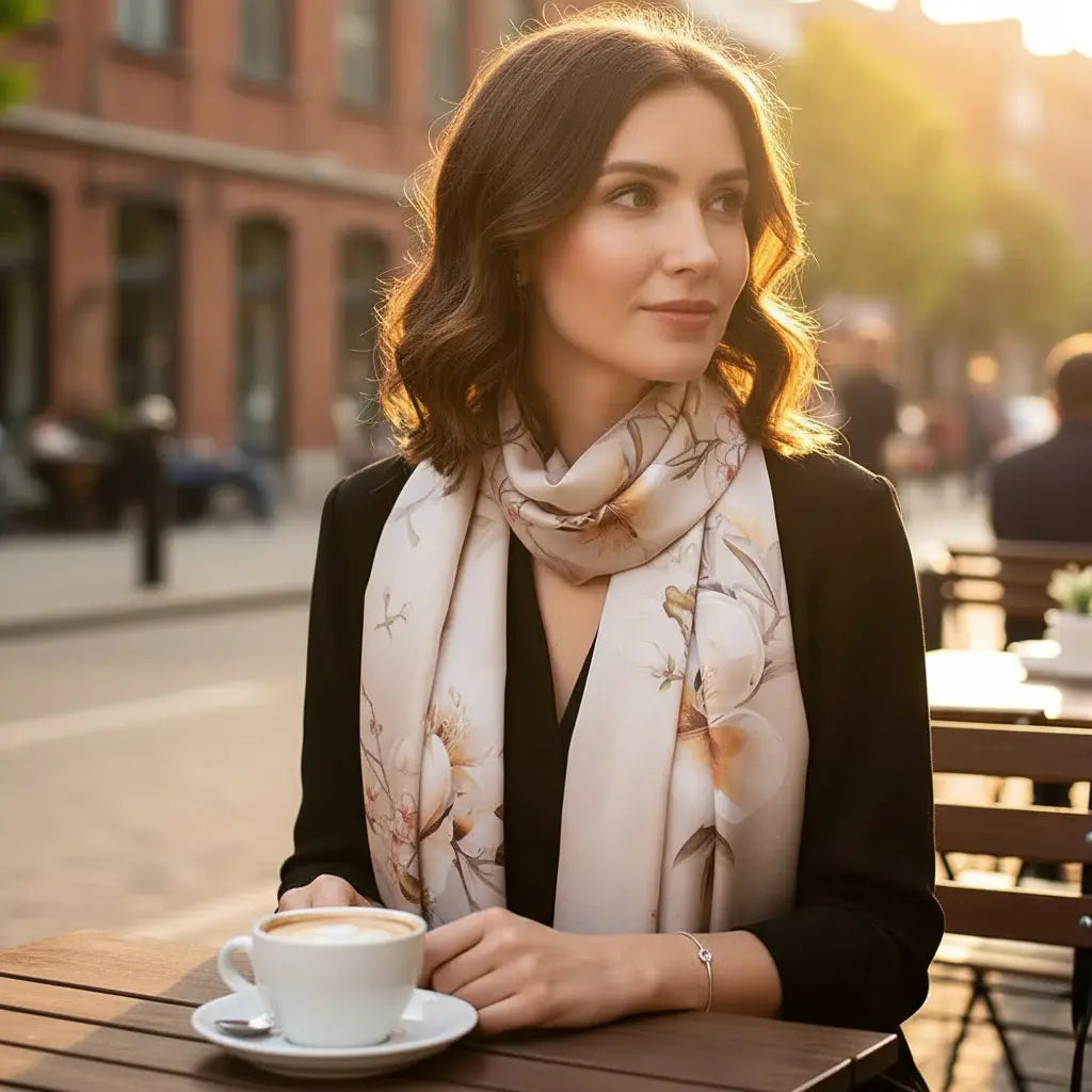 Foulard Soie Femme - MAYRA - Coeur de Foulard