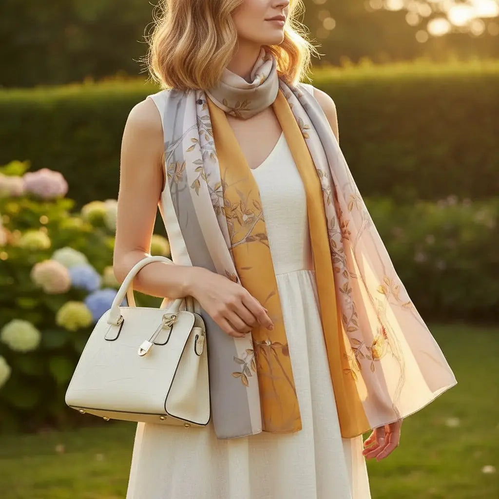 Foulard Soie Femme - MIREYA Coeur de Foulard