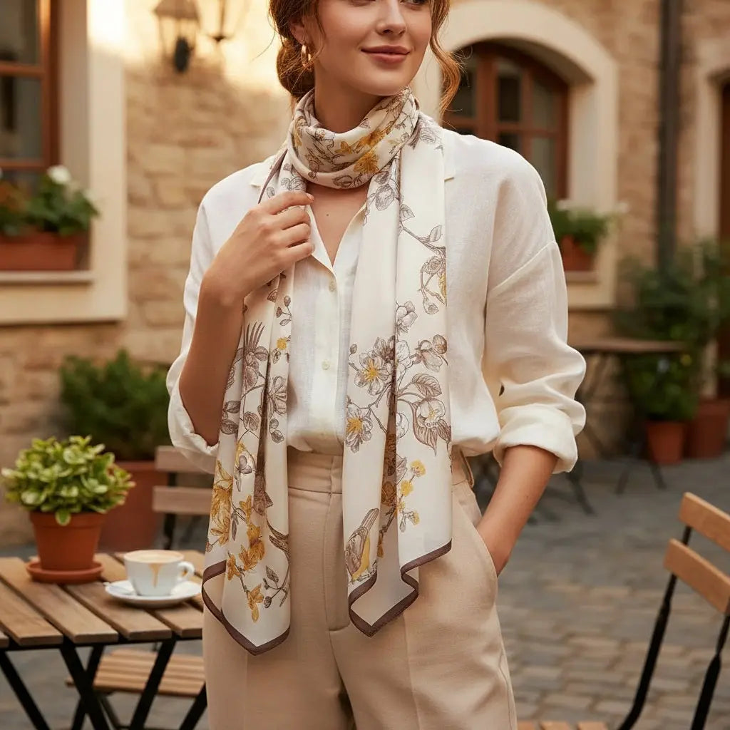 Foulard Soie Femme - MONICA Coeur de Foulard