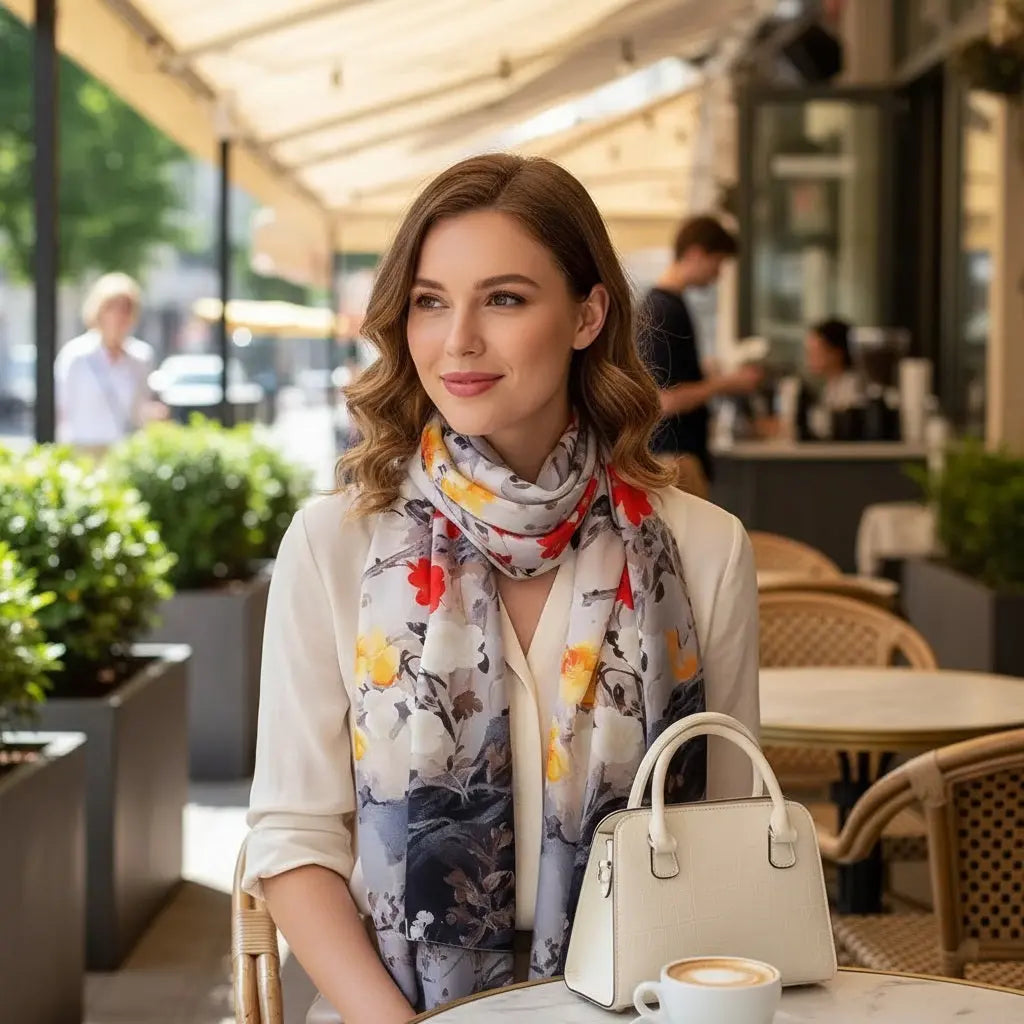 Foulard Soie Femme - NAYELI - Coeur de Foulard