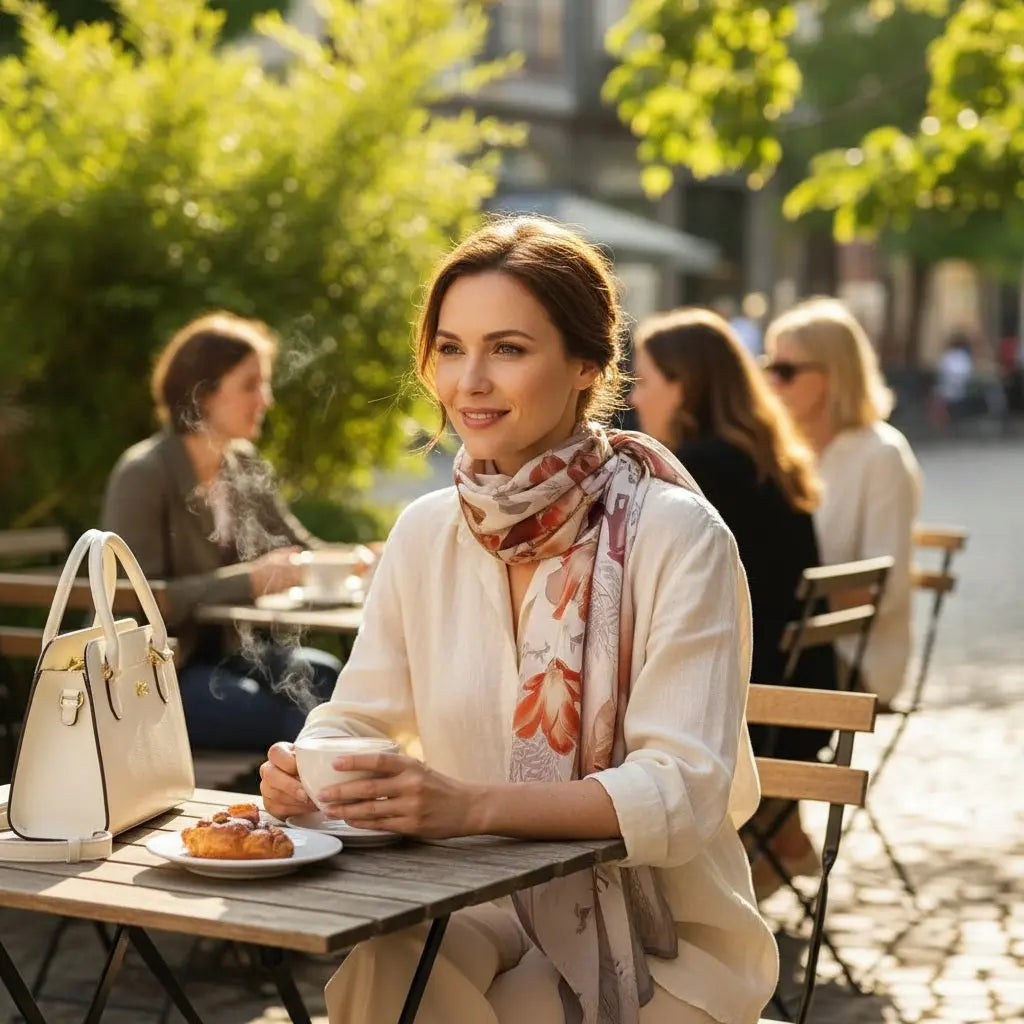 Foulard Soie Femme - NEREA - Coeur de Foulard