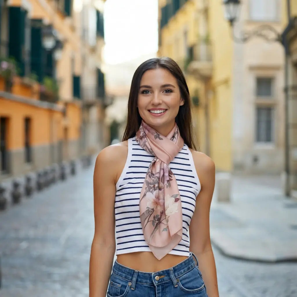 Foulard Soie Femme - NOELIA - Coeur de Foulard