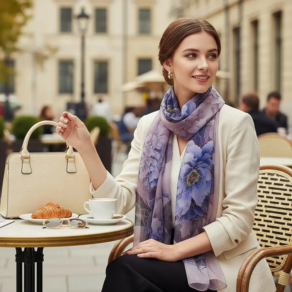 Foulard Soie - FUMIKO - Coeur de Foulard