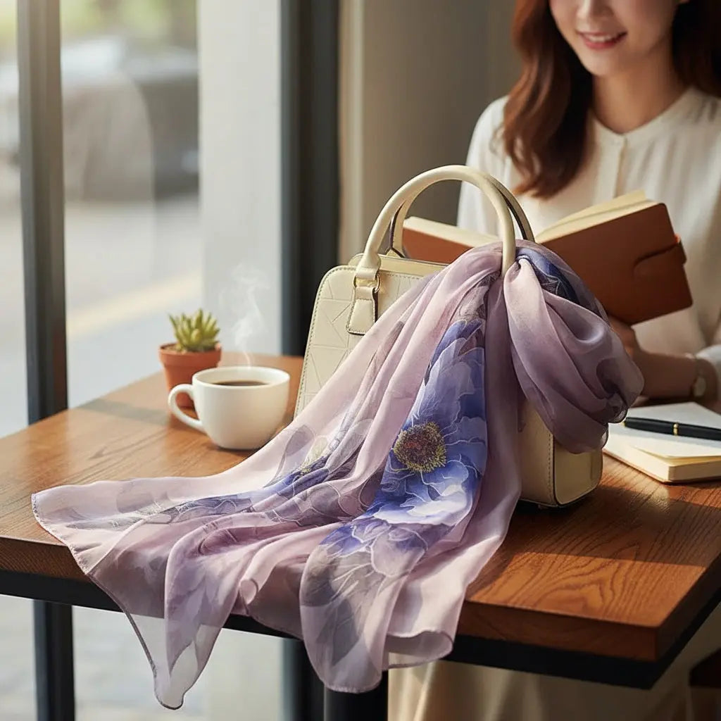 Foulard Soie - FUMIKO - Coeur de Foulard