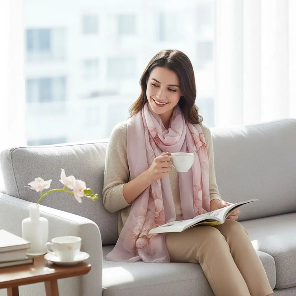 Foulard Soie - HANA - Coeur de Foulard