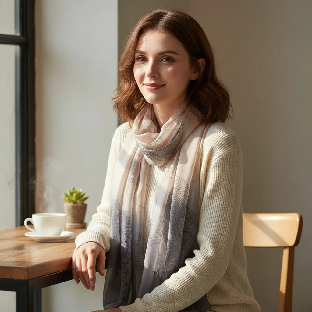 Foulard Soie - HARUKA - Coeur de Foulard