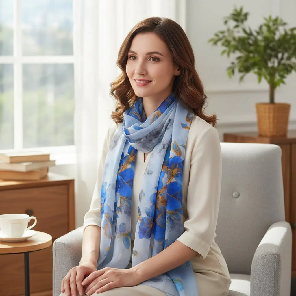 Foulard Soie - HITOMI - Coeur de Foulard