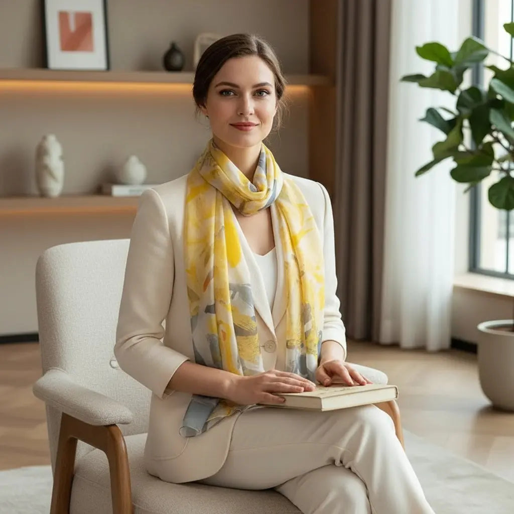 Foulard Soie - ICHIKA - Coeur de Foulard