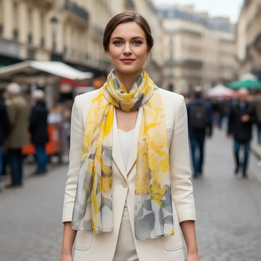 Foulard Soie - ICHIKA - Coeur de Foulard