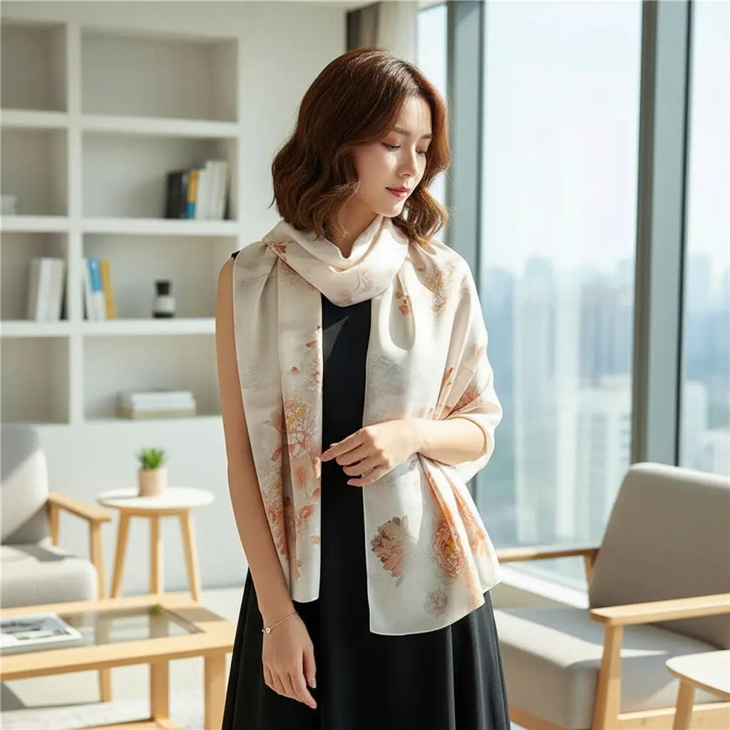 Foulard Soie - JIHYE - Coeur de Foulard