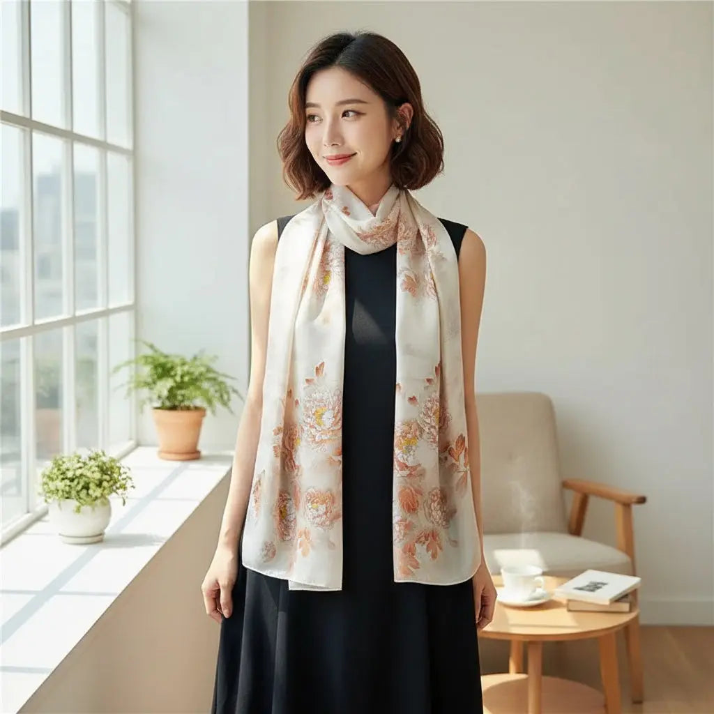 Foulard Soie - JIHYE Coeur de Foulard