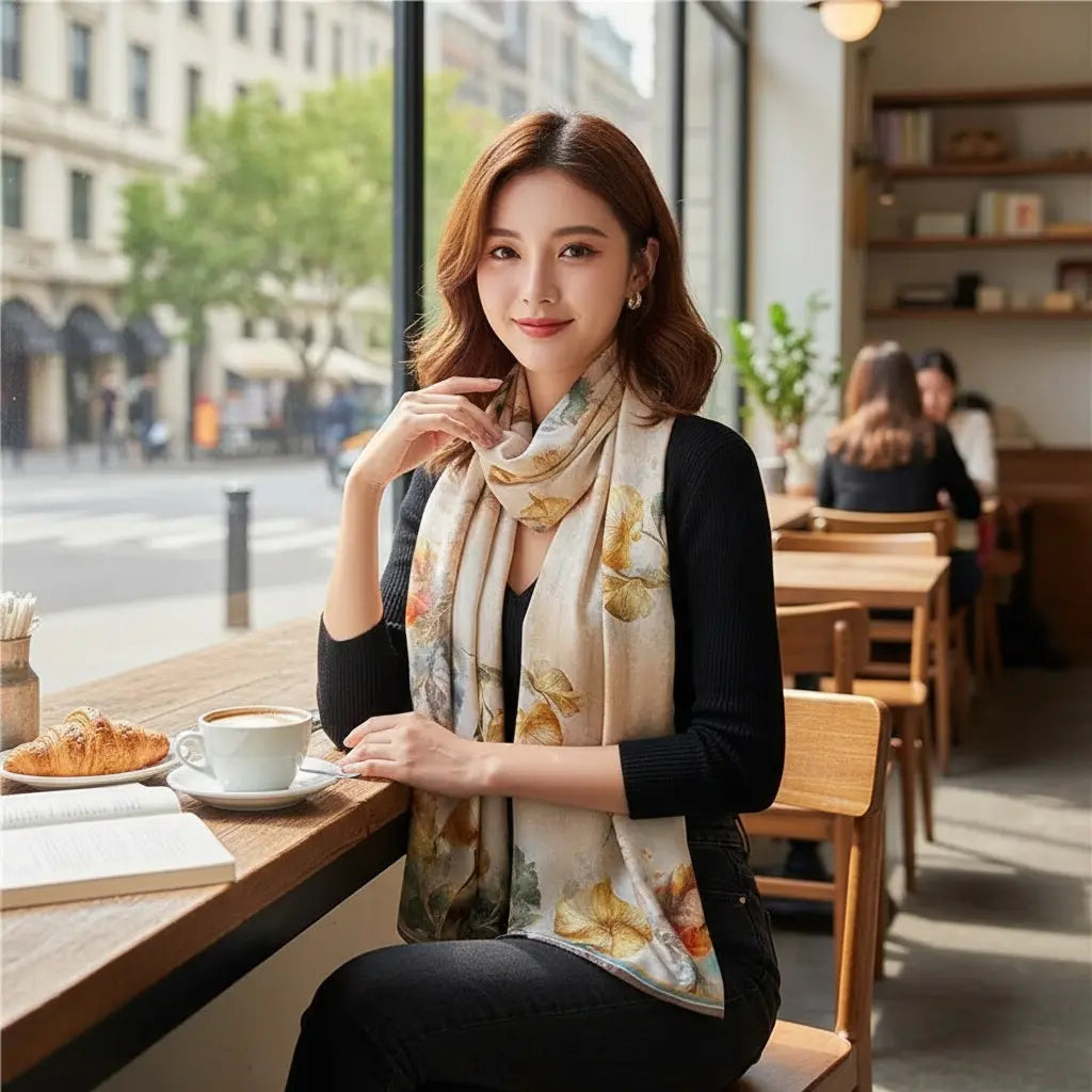 Foulard Soie - JITSUKO - Coeur de Foulard