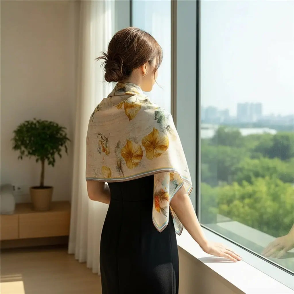 Foulard Soie - JITSUKO - Coeur de Foulard