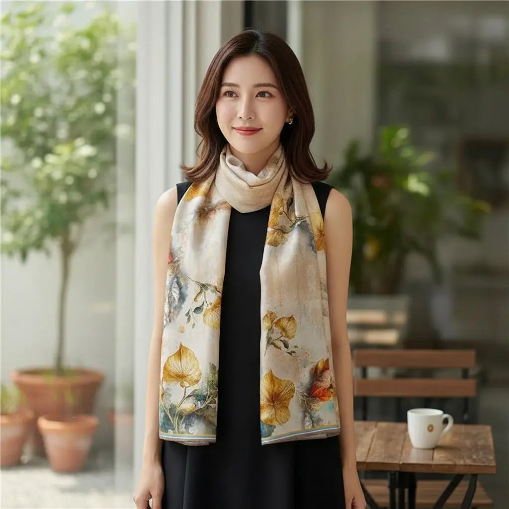 Foulard Soie - JITSUKO - Coeur de Foulard