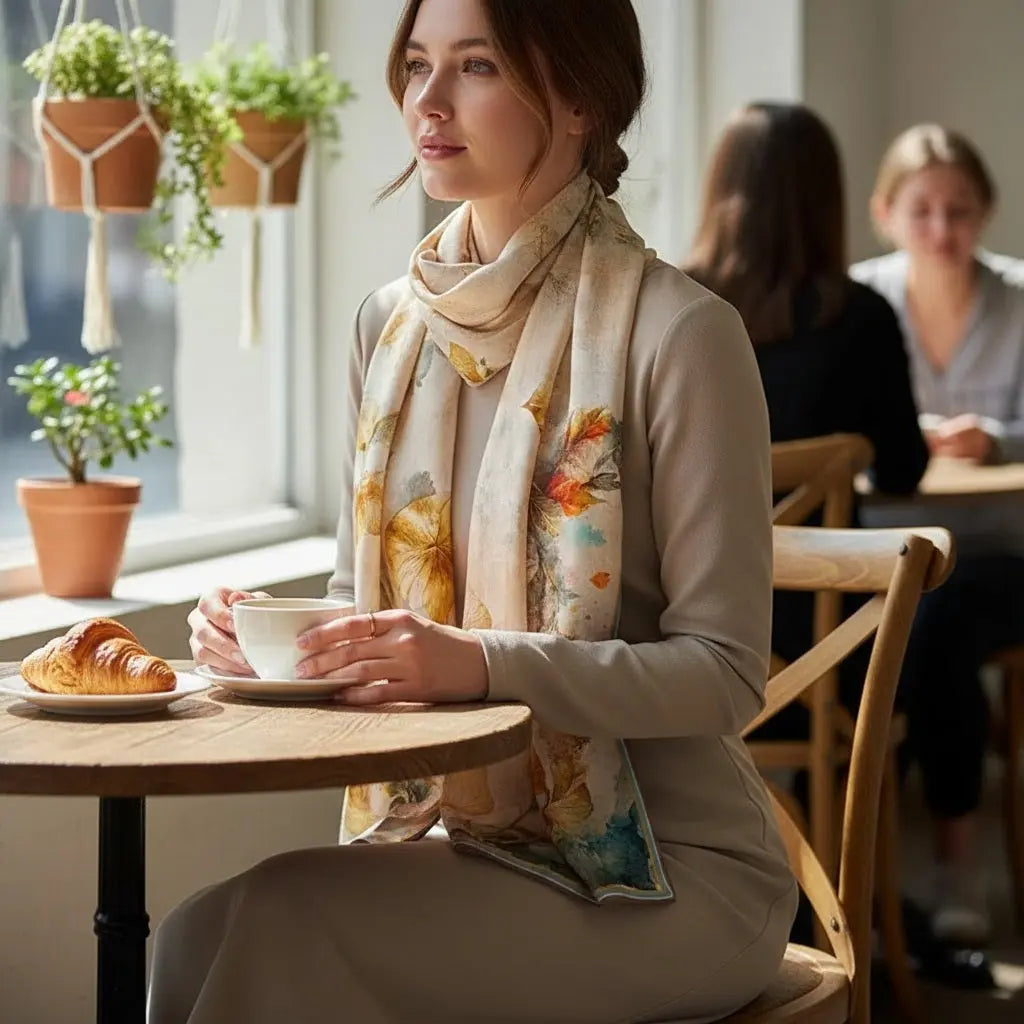 Foulard Soie - JITSUKO - Coeur de Foulard