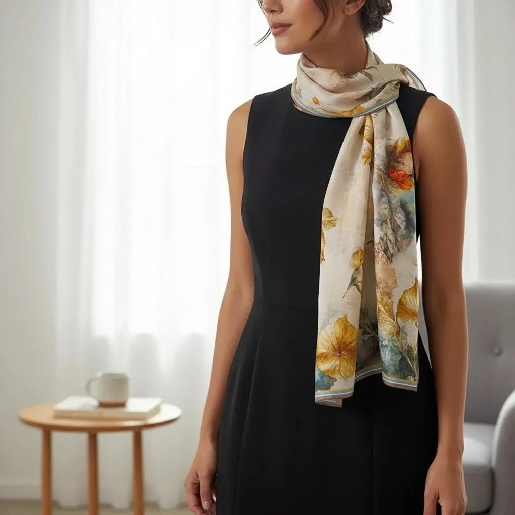 Foulard Soie - JITSUKO - Coeur de Foulard