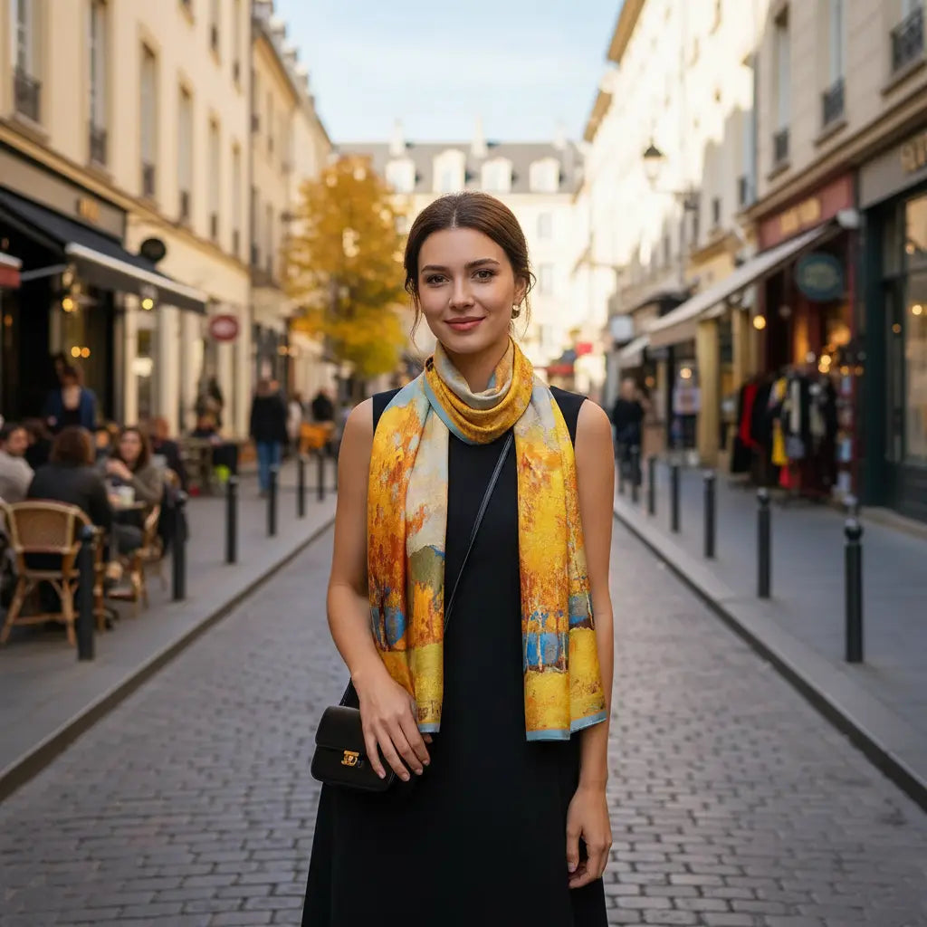 Foulard Soie - JIYEON - Coeur de Foulard