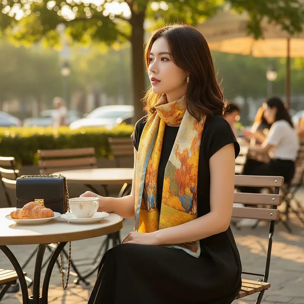 Foulard Soie - JIYEON - Coeur de Foulard