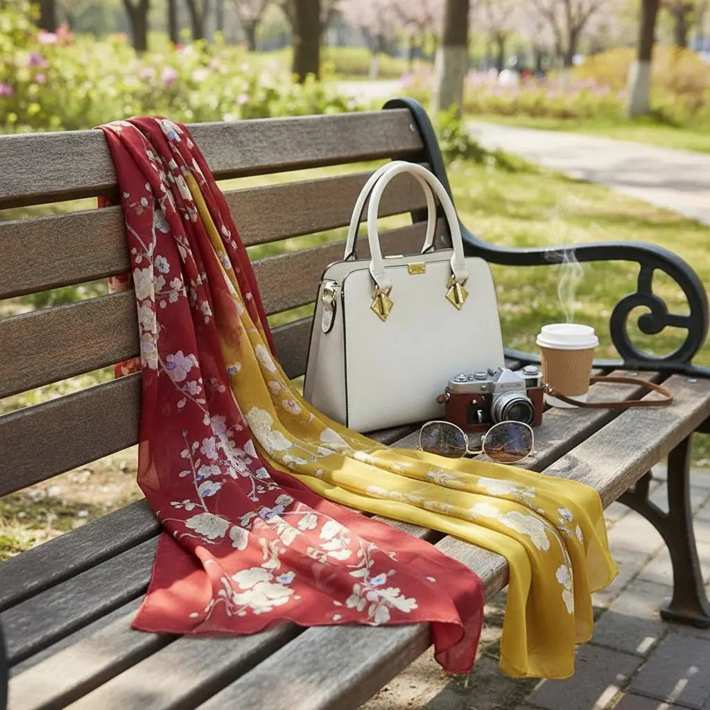 Foulard Soie - JUNKO - Coeur de Foulard