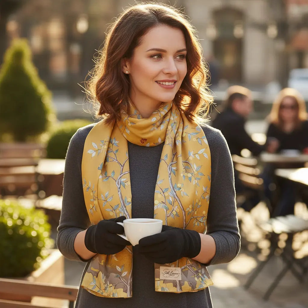 Foulard Soie - JYOTI - Coeur de Foulard