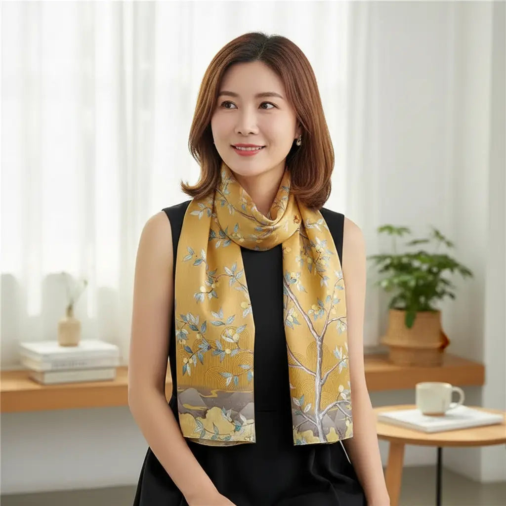 Foulard Soie - JYOTI - Coeur de Foulard